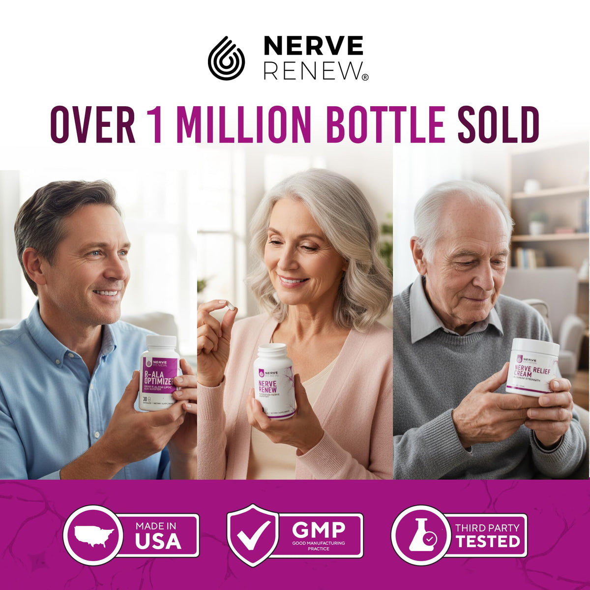 NERVE RENEW Optimizer Nerve Support R-Alpha Lipoic Acid - 30 Capsules - image 9