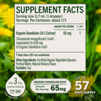 HERBAMAMA USDA Organic Dandelion Root Extract Liver Support - 4 oz - image 4