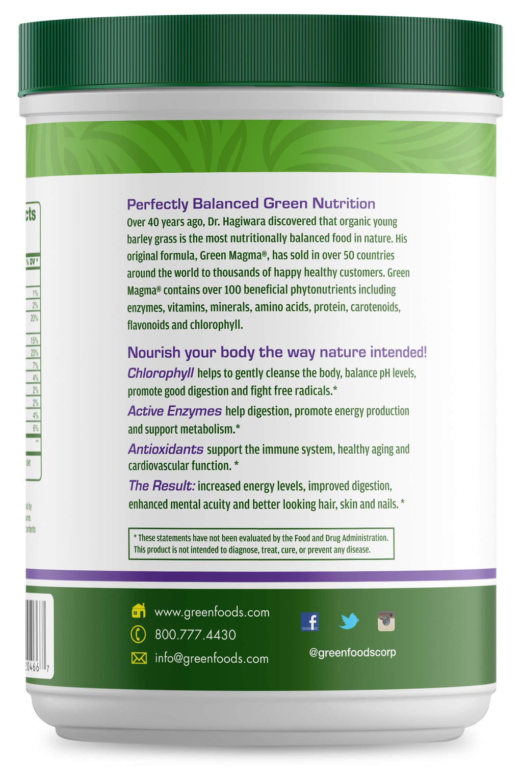 Green Foods Green Magma Barley Grass Powder - 10.6 oz - image 2