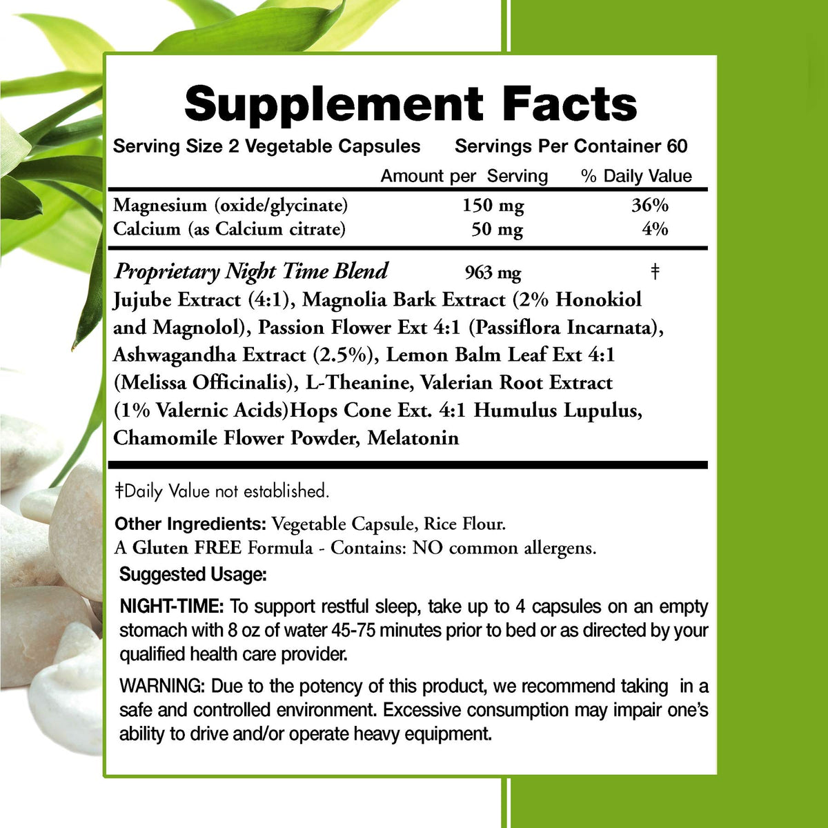Moms For Nutrition Night-Time Muscle Relax Formula - 120 Capsules - image 2