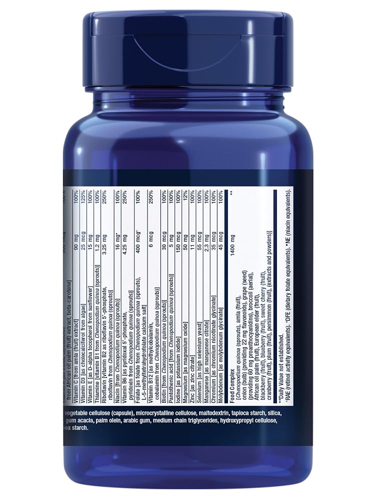 Life Extension Whole Food Multivitamin, Plant-Derived - 90 Capsules - image 3