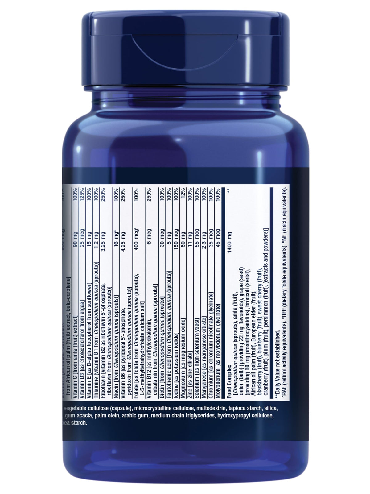 Life Extension Whole Food Multivitamin, Plant-Derived - 90 Capsules - image 3