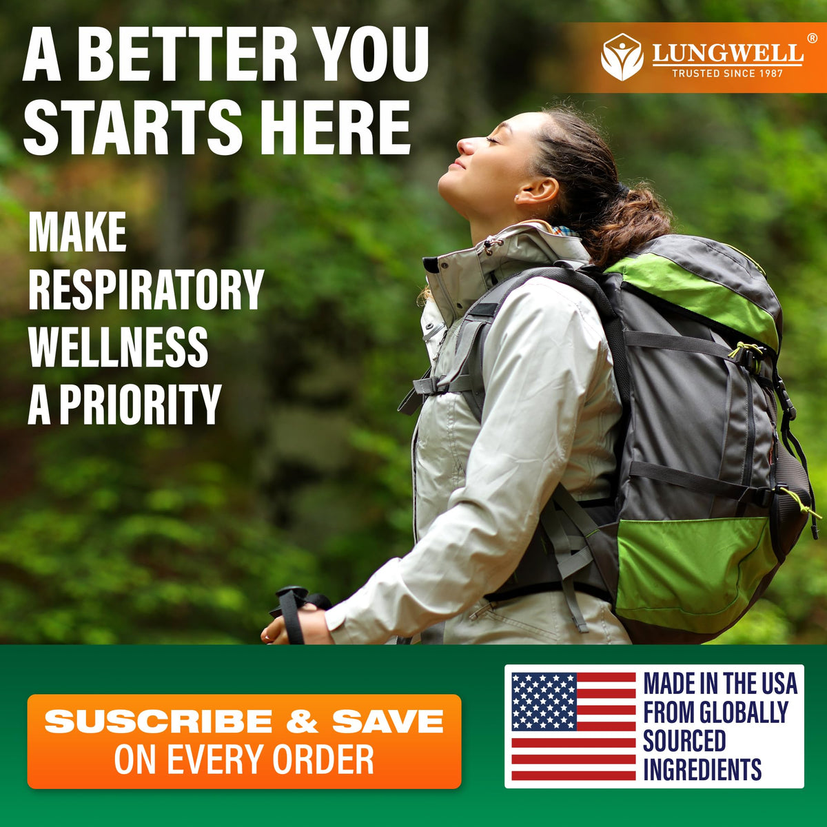 LUNGWELL Lung & Respiratory Support Herbal Supplement - 60 Capsules - image 7