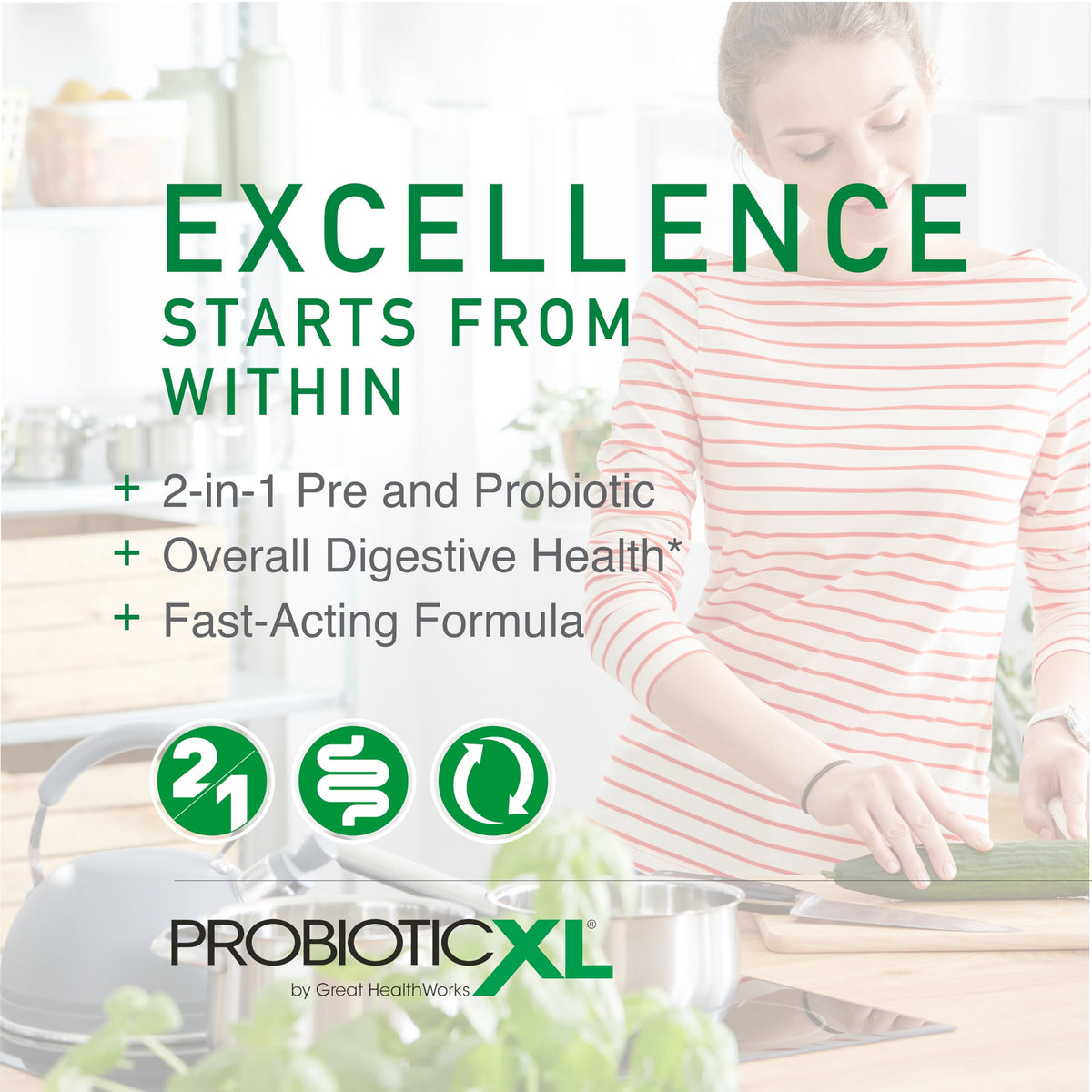 OmegaXL ProbioticXL Probiotic & Prebiotic - 30 Vegetarian Capsules - image 4