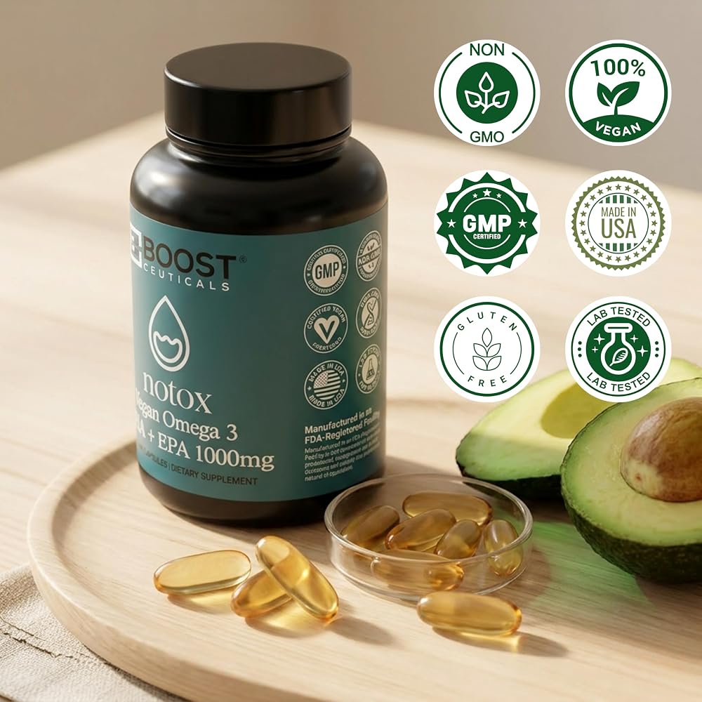 BoostCeuticals Vegan Omega 3 Algae Oil DHA 410mg - 60 Softgels - image 5
