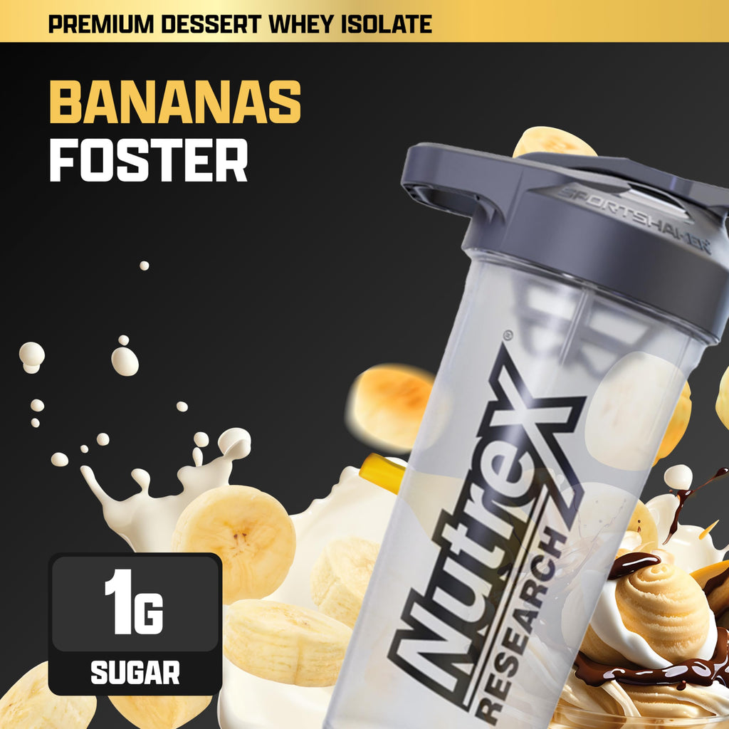 Nutrex Research IsoFit Whey Protein Powder Instantized 100% Whey