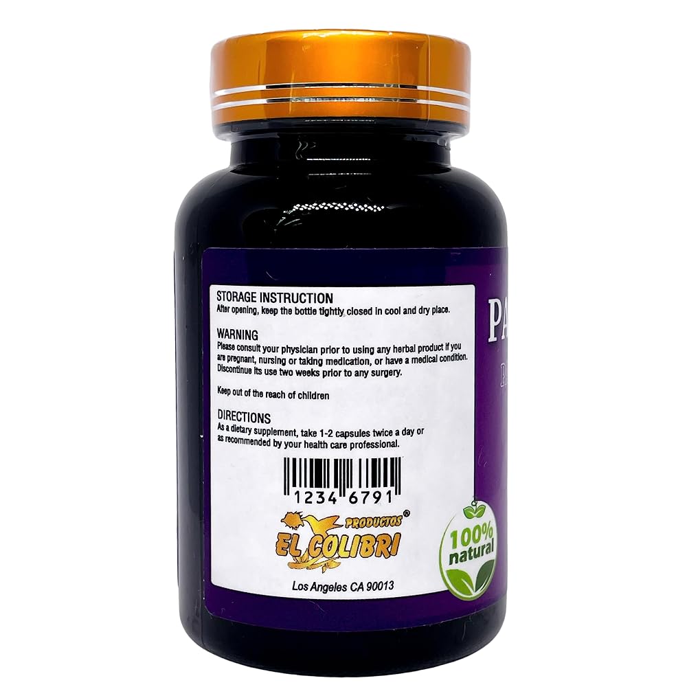 Productos El Colibri Pasiflora Passion Flower Extract 900mg - 90 Capsules - image 2