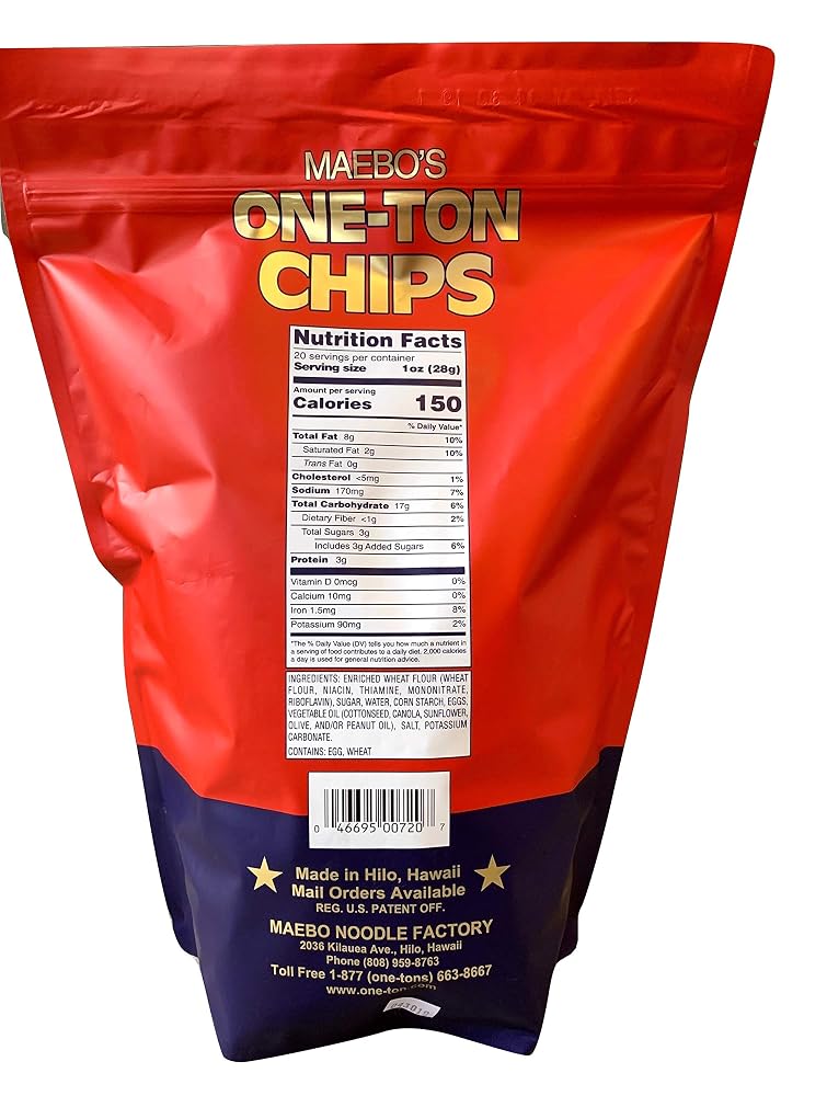 MAEBO'S ONE-TON Chips Large Bag - 20 Ounce - image 2