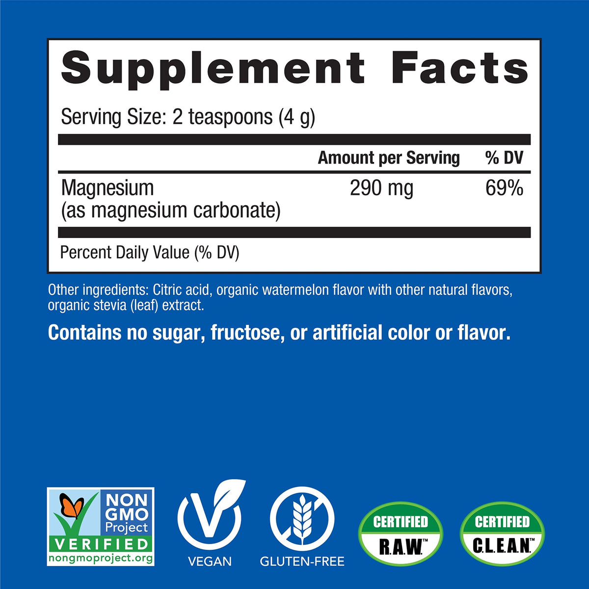 Natural Vitality Calm Magnesium Powder Watermelon - 16 oz - image 3