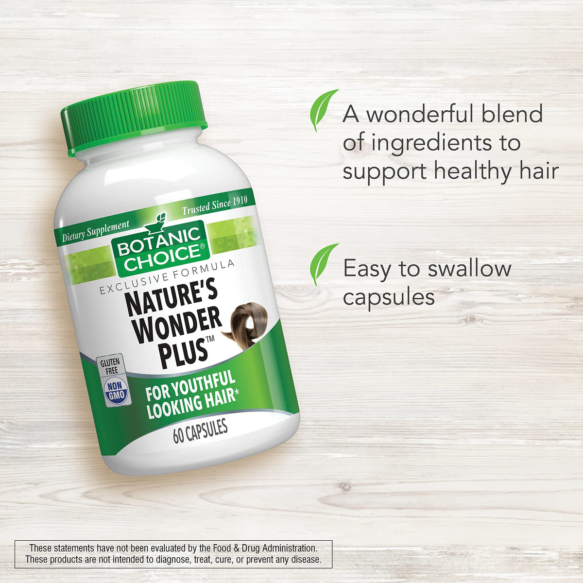 Botanic Choice Nature's Wonder Plus Hair Support - 60 Capsules - image 3