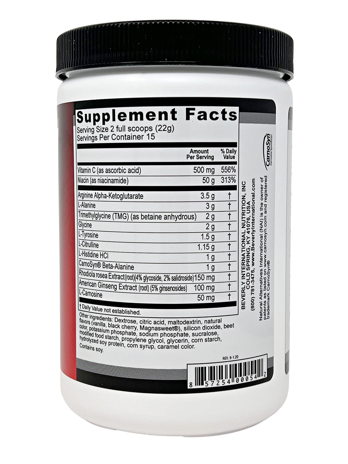 Beverly International Up-Lift Stimulant-Free Pre-Workout - 330g - image 3
