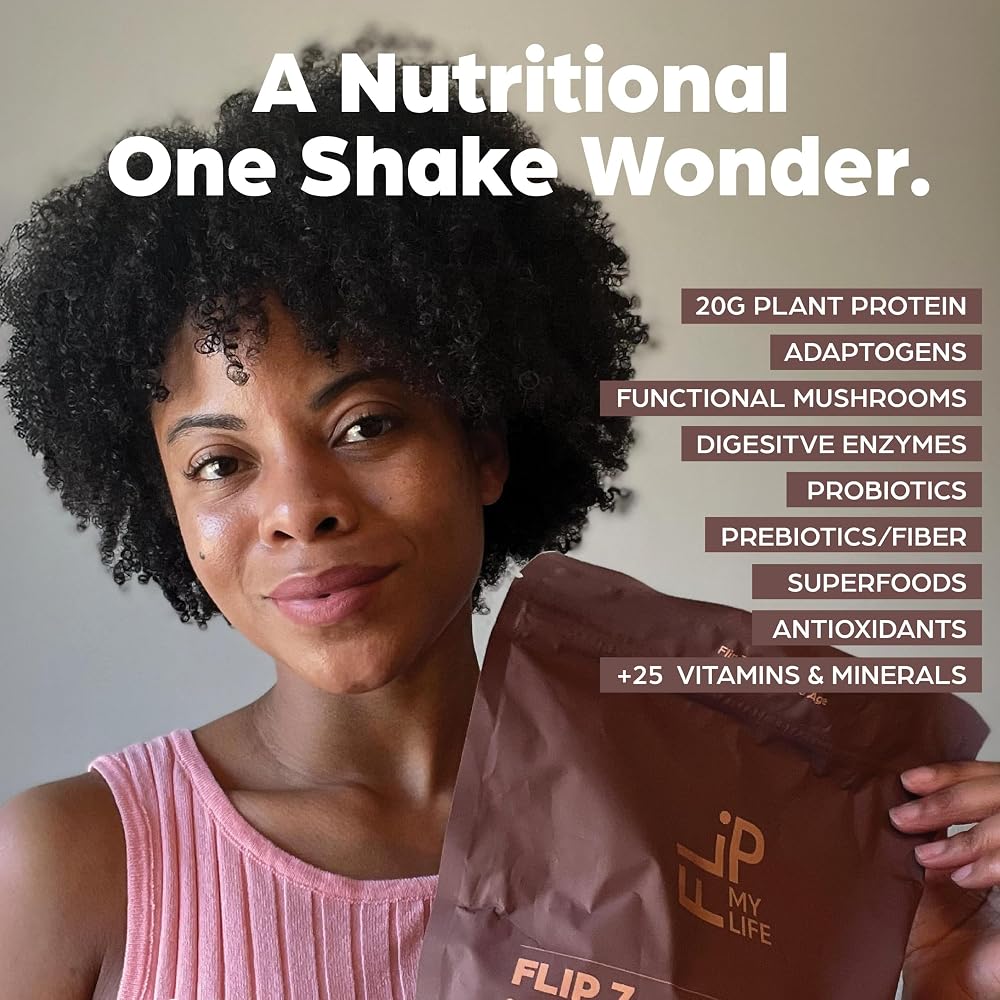Flip My Life, Flip 7 Natural SuperFood, Plant-Based Protein, Complete