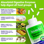 AbsorbAid Digestive Enzymes Plant-Based - 240 Vegetarian Capsules - image 6