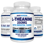 Arazo Nutrition L-Theanine 250mg with Inositol - 120 Vegetarian Capsules - image 7