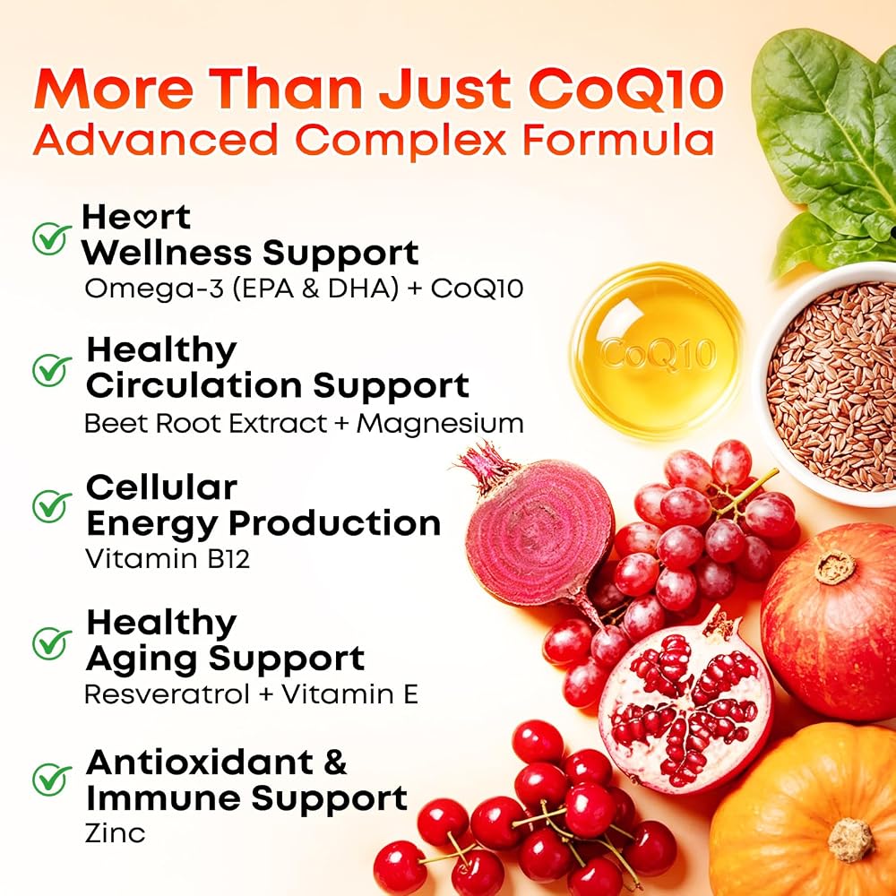 Vazatisi CoQ10 Gummies with Omega 3