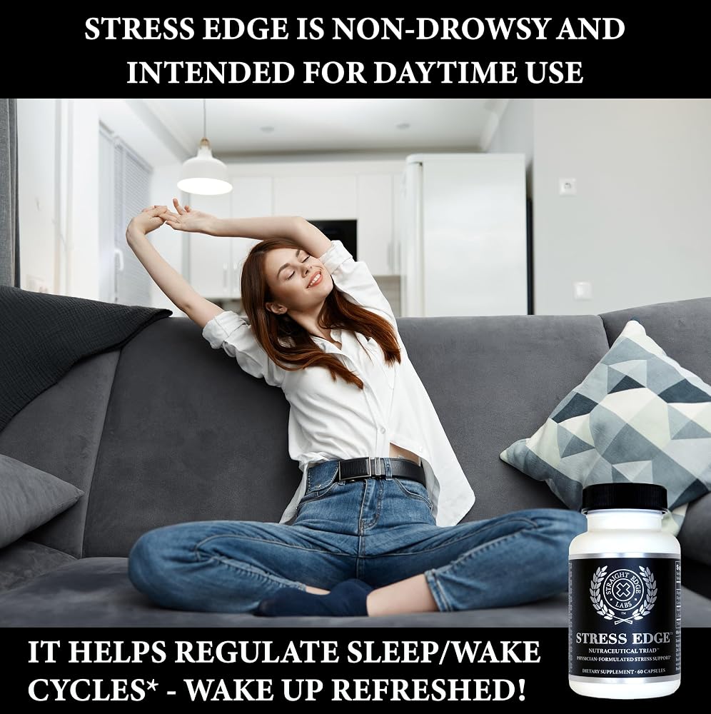 Straight Edge Labs Stress Edge Stress Relief Supplement - 60 Capsules - image 6