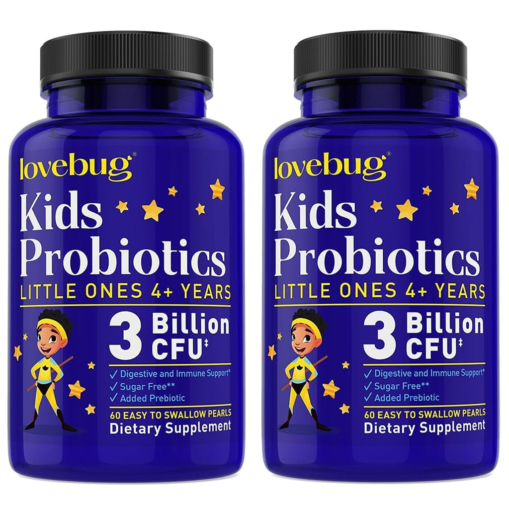 LOVEBUG Little Ones Kids Probiotics 3 Billion CFU - 120 Pearls