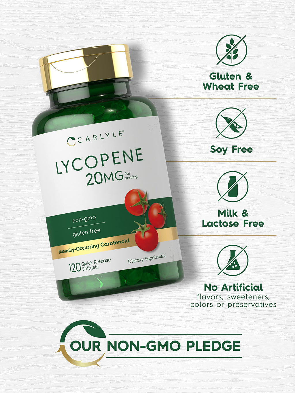 Carlyle Lycopene 20mg - 120 Softgels - image 4
