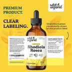 Wild & Organic Rhodiola Rosea Tincture for Relaxation - 4 oz - image 9
