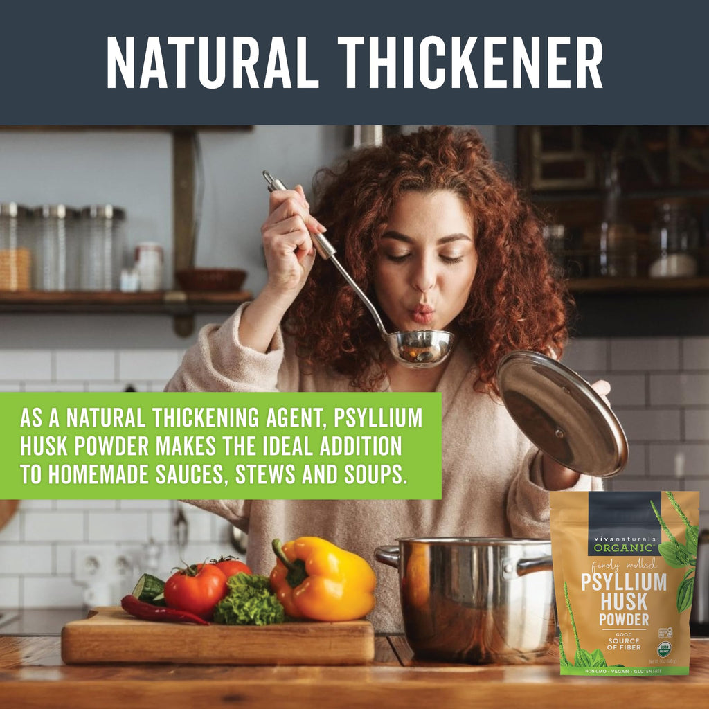 Viva Naturals Organic Psyllium Husk Powder - 24 oz - image 4