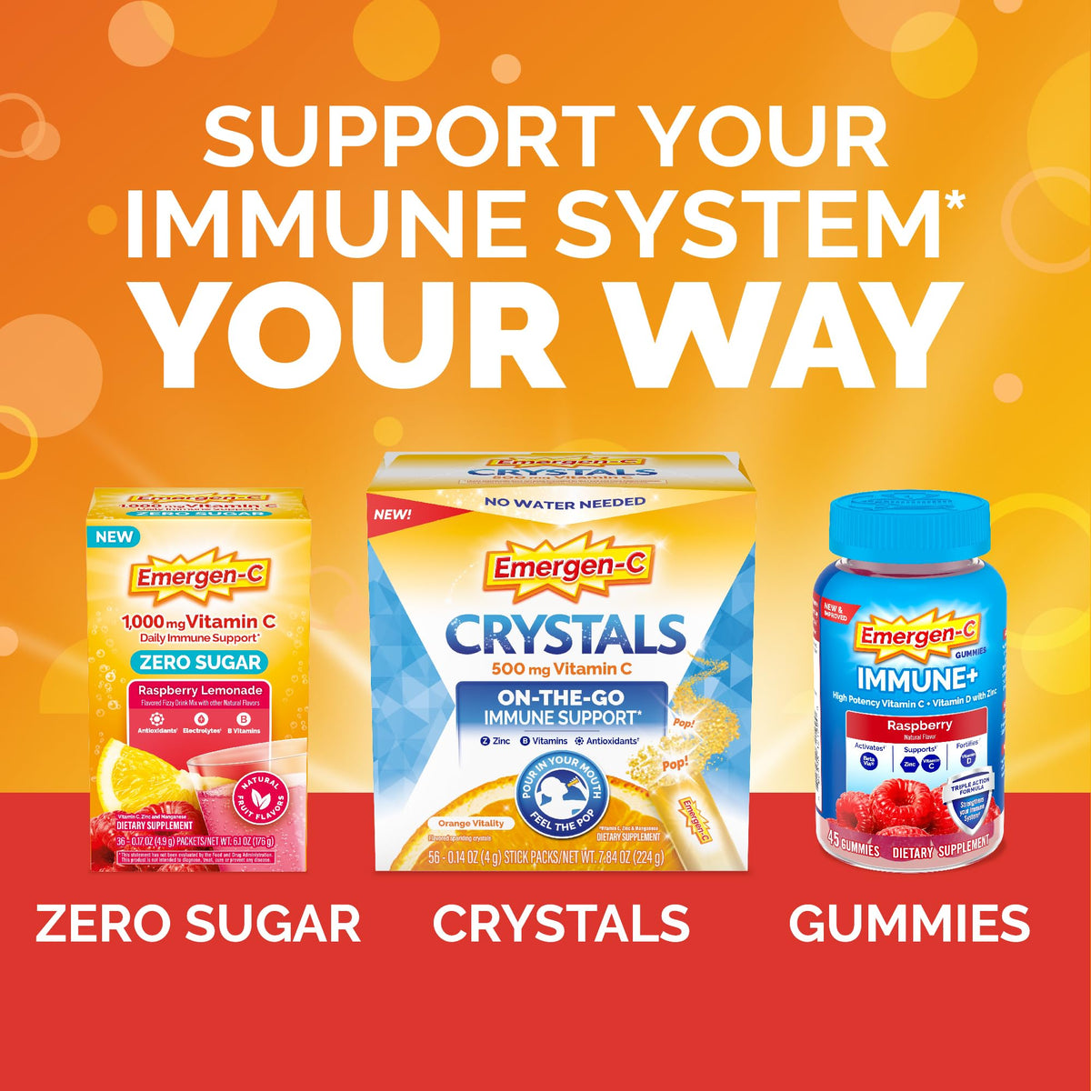 Emergen-C Vitamin C 750mg Immune Support Gummies - 45 Gummies - image 5