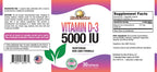 Rise-N-Shine Vitamin D3 5000 IU Immune & Bone Support - 30 Capsules - image 3