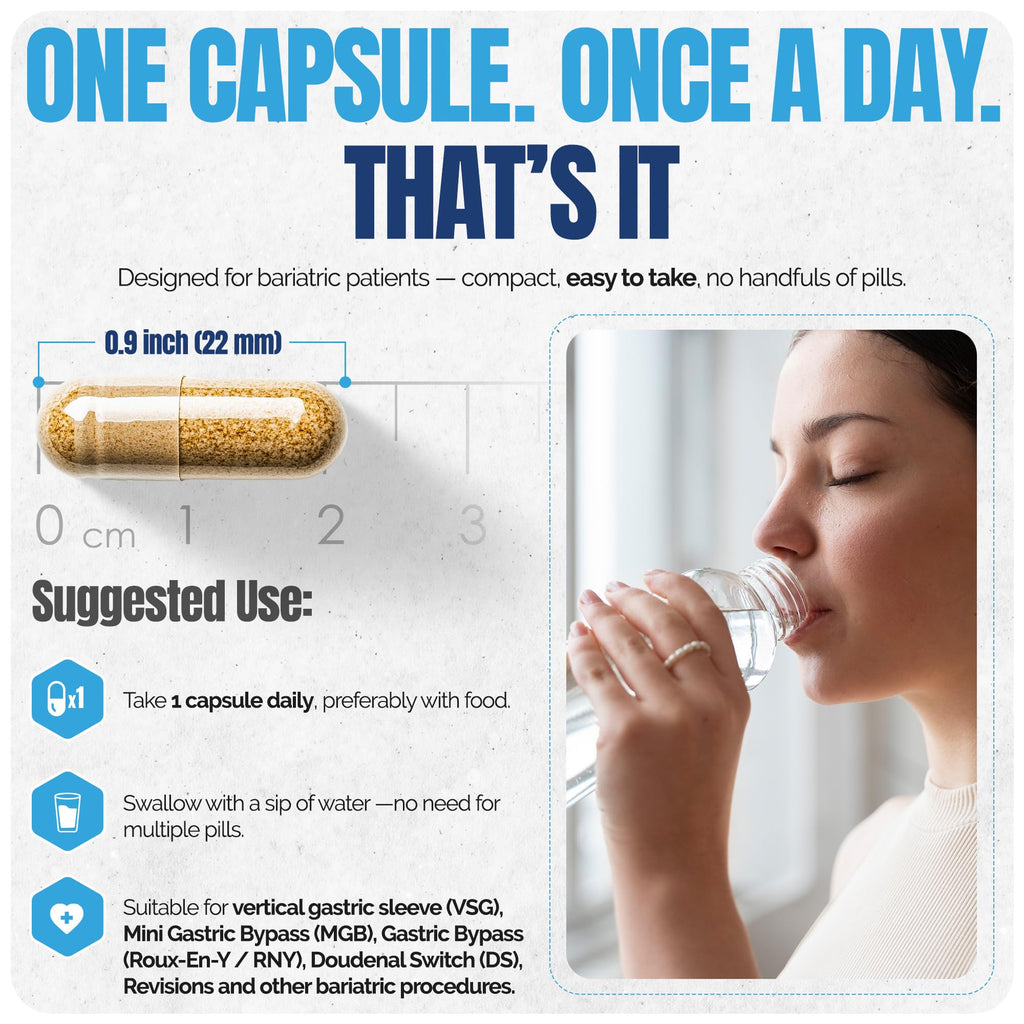 Shiny Leaf Bariatric Multivitamin Without Iron, Methylated, Once Daily