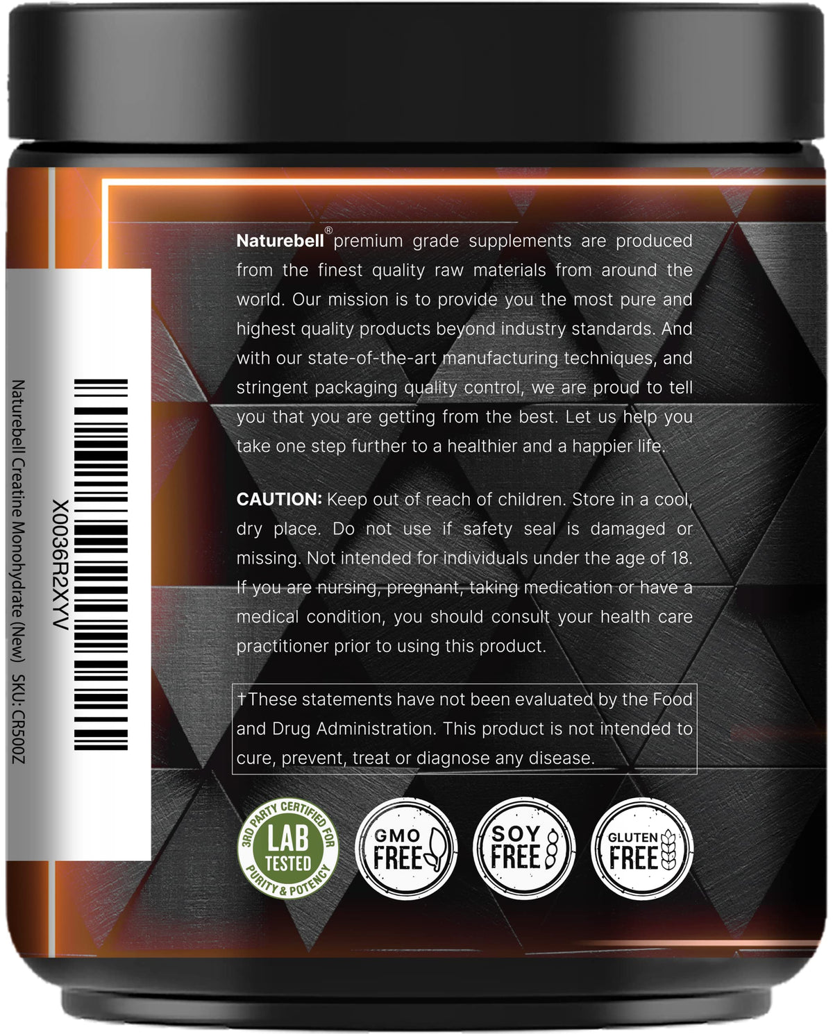 NatureBell Instant Creatine Monohydrate Powder 5,000mg Per Serving