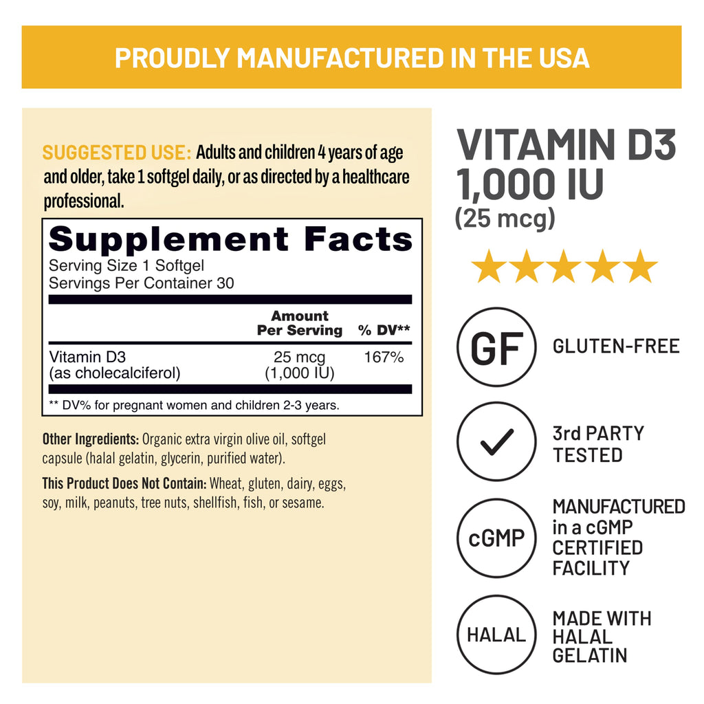 NatureWise Vitamin D3 Supplement, Immune Support