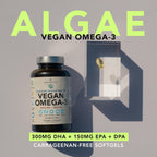 AMANDEAN Vegan Omega-3 Algal Oil DHA EPA Softgels - 120 Count - image 2