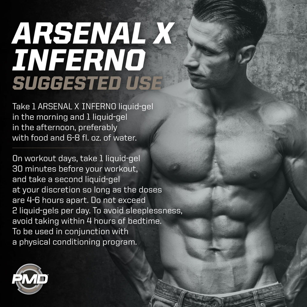 PMD Sports Arsenal X Inferno Thermogenic Fat Burner - 120 Softgels - image 9