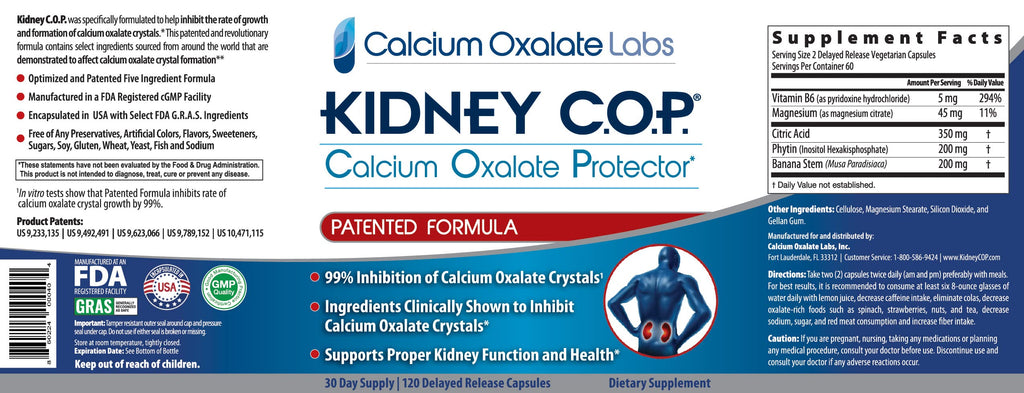 Kidney COP Calcium Oxalate Protector 120 Capsules