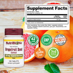 NutriBiotic Grapefruit Seed Extract 125mg Tablets - 100 Count - image 3
