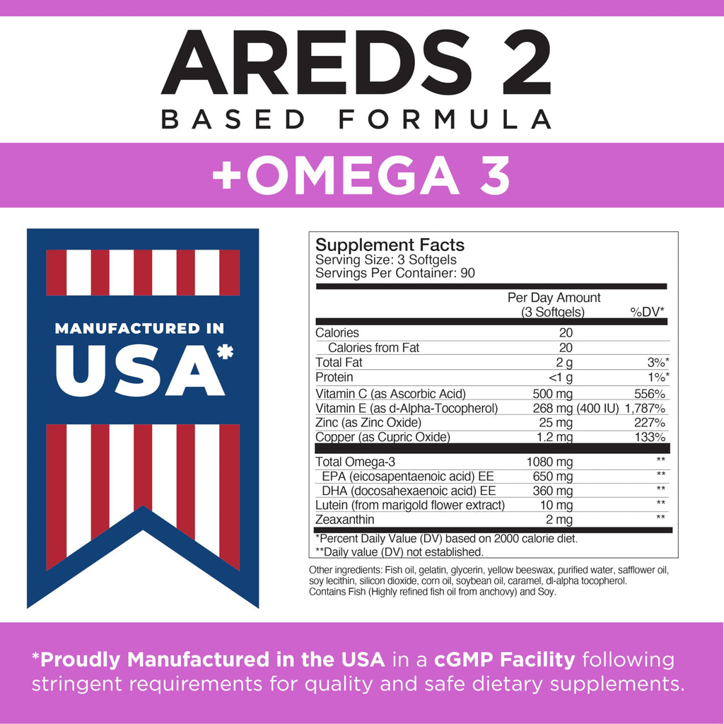 Viteyes AREDS 2 + Omega-3 Macular Support Softgels - 270 Count - image 8