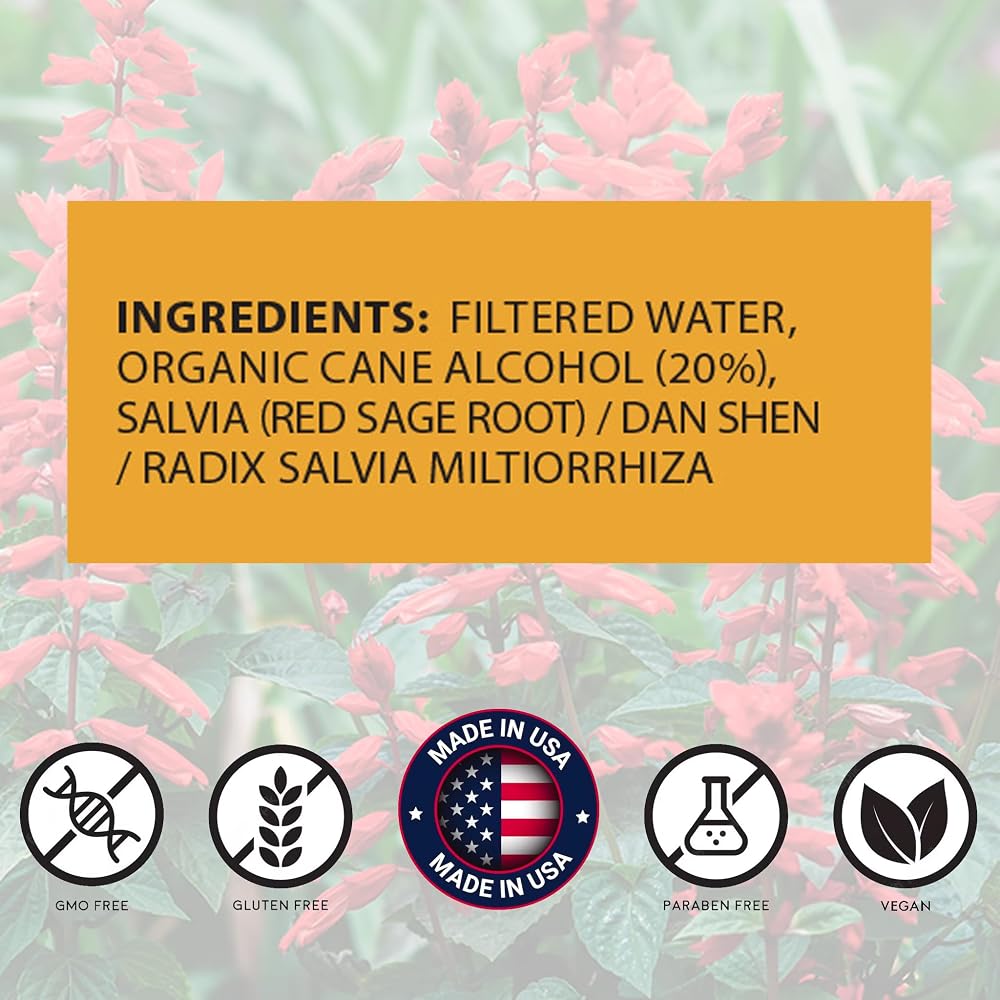 root + spring Red Sage Salvia Liquid Concentrate with Dropper