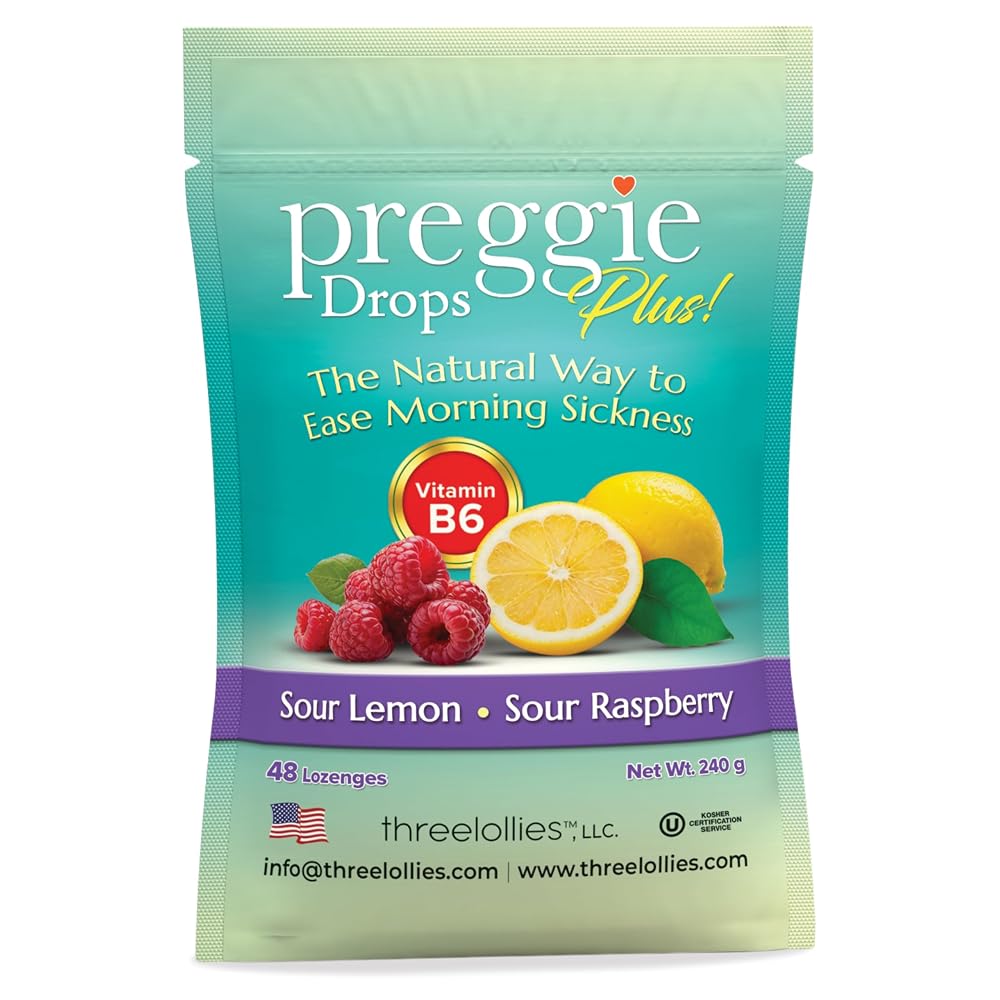 Preggie Pop Drops Plus Nausea Lozenges with Vitamin B6 - 48 Lozenges