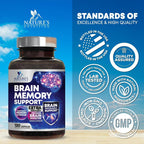 Nature's Nutrition Brain Memory Supplement Pills - 3X Strength - image 7
