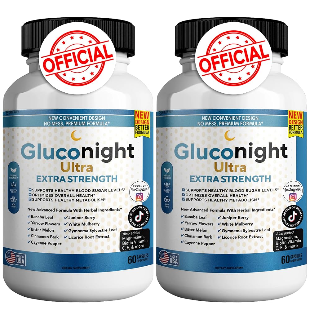 GREENVIFY Gluconight Ultra Extra Strength - Herbal Blood Sugar