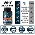 DEDICAD 10in1 Bilberry Extract Eye Supplement - 90 Vegan Capsules - image 5