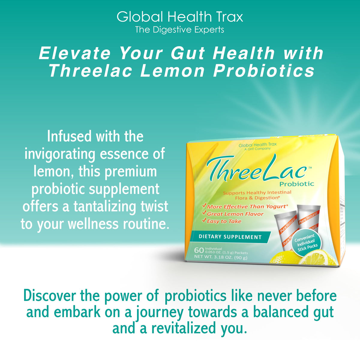 GHT Global Health Trax Global Health Trax GHT - ThreeLac Lemon