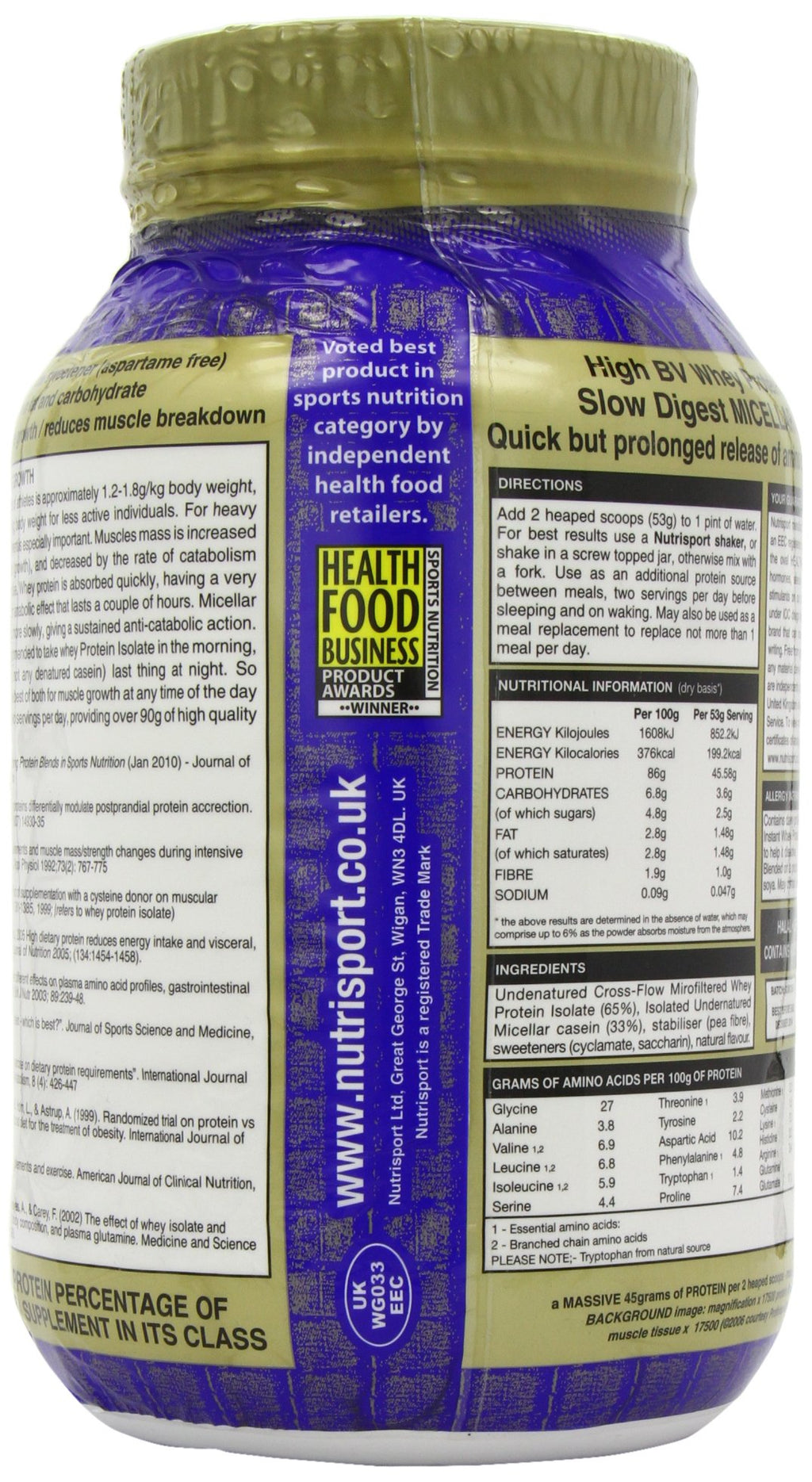 Nutrisport 90+ Protein Banana - 908g - image 4