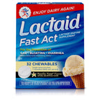 Lactaid Fast Act Lactose Intolerance Chewables Vanilla Twist - 32 Packs