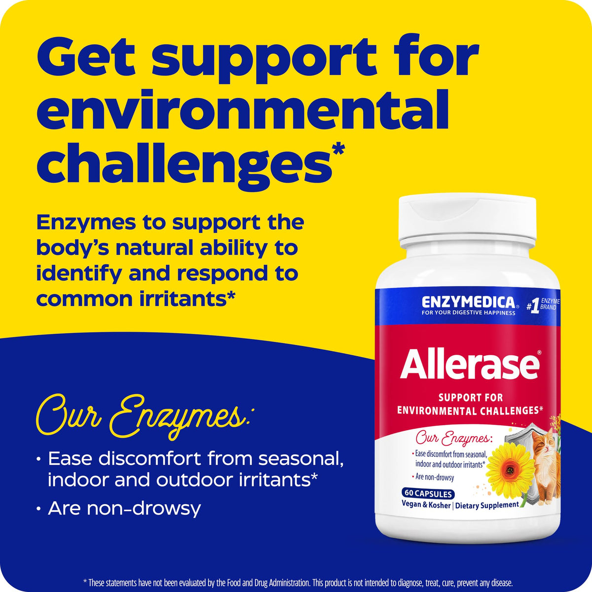 Enzymedica Allerase Enzyme Supplement - 60 Capsules - image 3