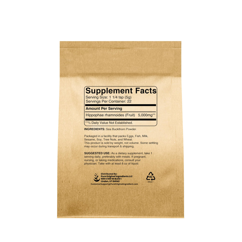 Pure Original Ingredients Sea Buckthorn (4oz) Traditional Supplement