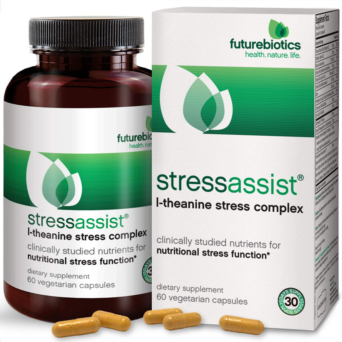 Futurebiotics StressAssist Stress Relief - 60 Vegetarian Capsules