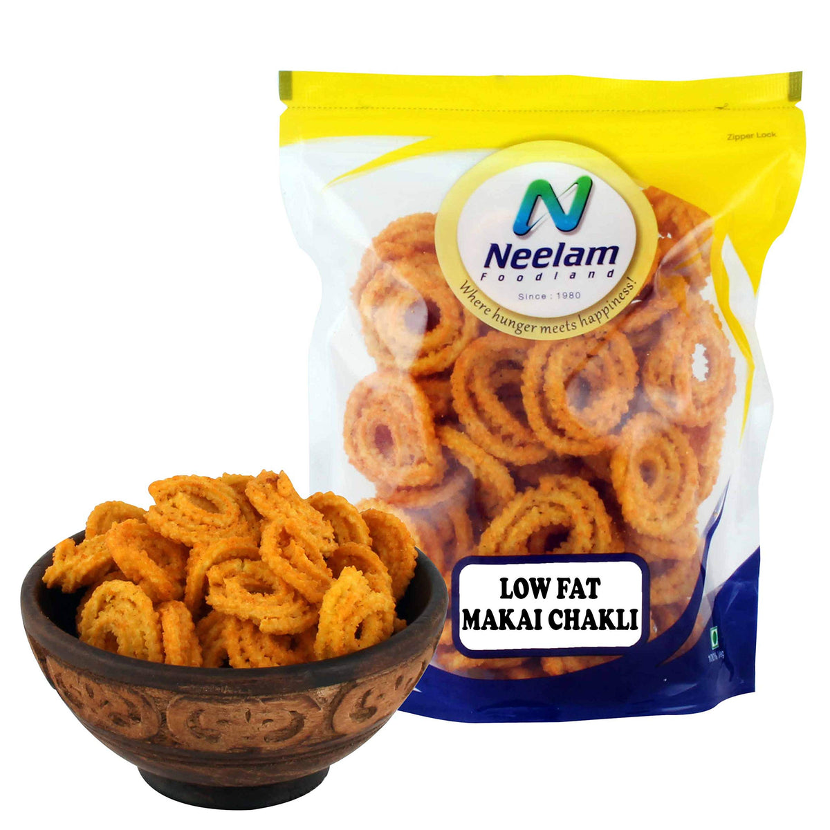 Neelam Foodland Low Fat Makai Chakli - 400g - image 4
