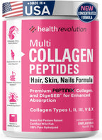 Health Revolution Multi Collagen Peptides Powder - 7.4 oz