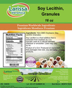 Larissa Veronica Soy Lecithin, Granules (16 oz, ZIN: 528636)