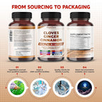 PeakPury Cloves 1440 mg with Ginger & Cinnamon - 150 Capsules - image 8
