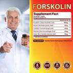 Organic Cadane Forskolin Supplement with Turmeric & Green Tea - 120 Capsules - image 3